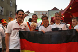 Deutsche Fans beim Finalspiel