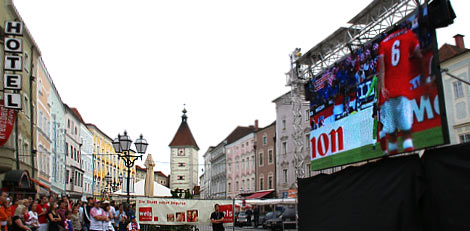 Die große Vidiwall am Stadtplatz.