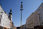 Maibaum aufgestellt