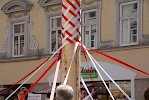 Maibaum aufgestellt