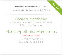 Welche Apotheke in Wels hat gerade Bereitschaftsdienst